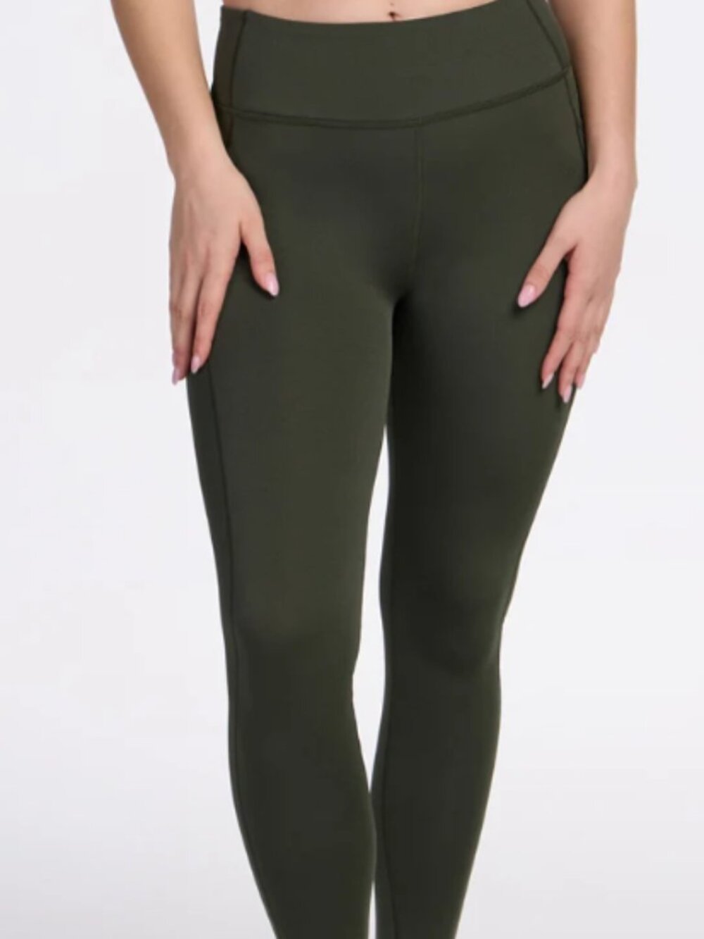 Woolx  MvKenna Womens Olive High-Waist Active Leggings Size XL New